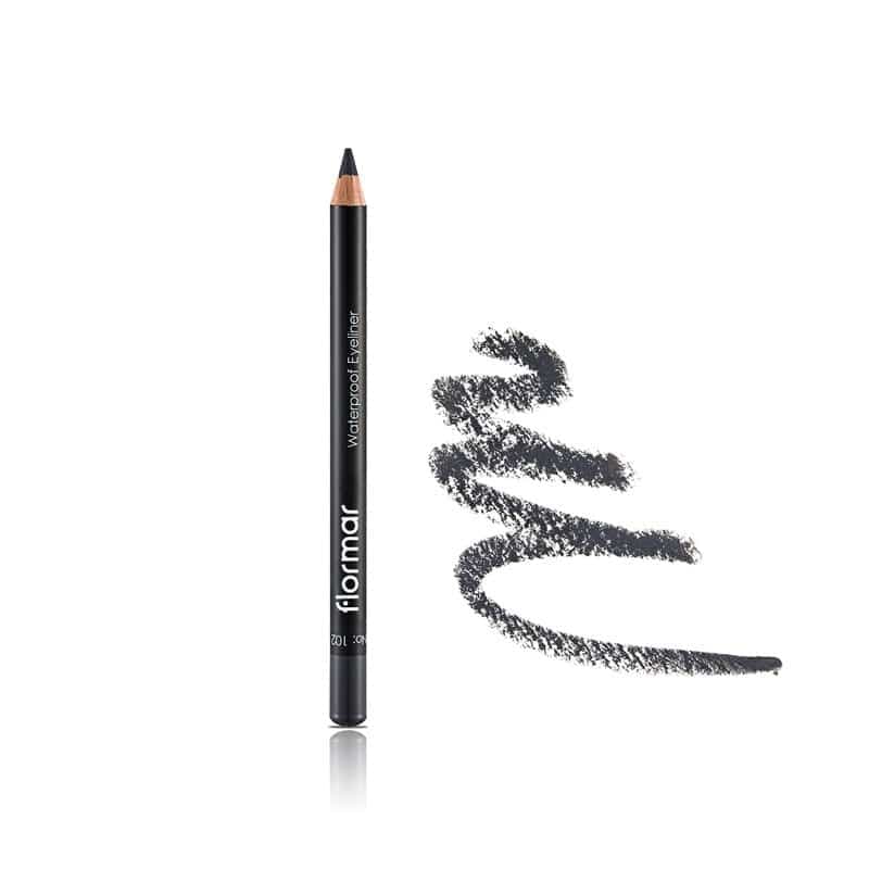 مداد چشم ضدآب فلورمار flormar مدل Waterproof کد 102(رنگ Smoky Grey)