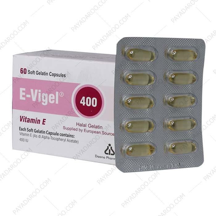 کپسول ژلاتینی نرم ویتامین E 400 واحد ایویژل دانا فارما 60 عددی — تصویر ۲