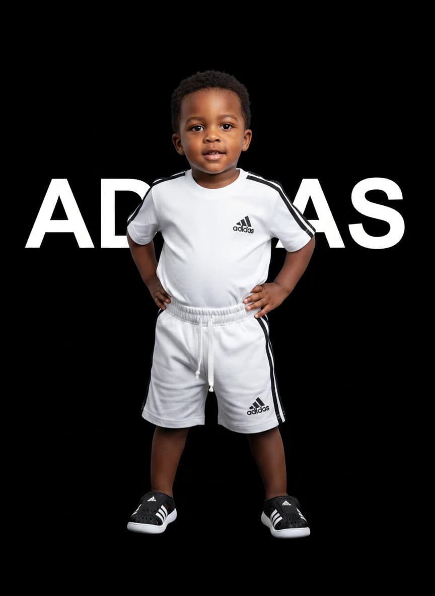 ست تیشرت شلوارک سفید وارداتی Adidas
