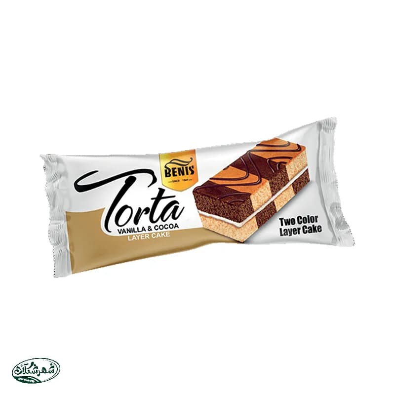 کیک لایه ای شطرنجی بنیس 45گ