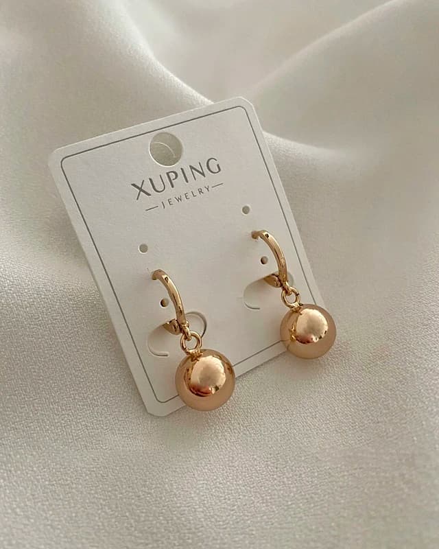 گوشواره آویز گوی ژوپینگ — تصویر ۹