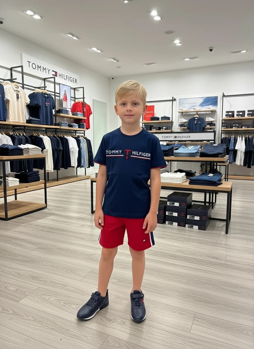تیشرت شلوارک تامی بچگانه Tommy Hilfiger