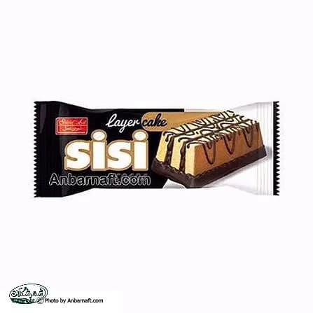 کیک روکشدار سه لایه قهوه سی سی شیرین عسل 40گ