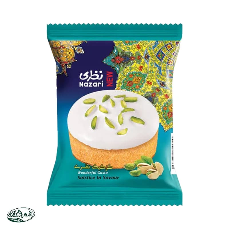 کیک گزی با پسته 55گ نظری