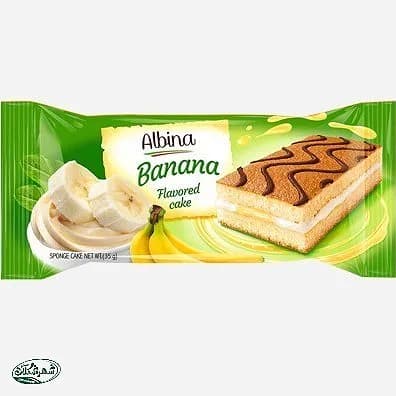 کیک لایه ایی موز البینا شیرین عسل