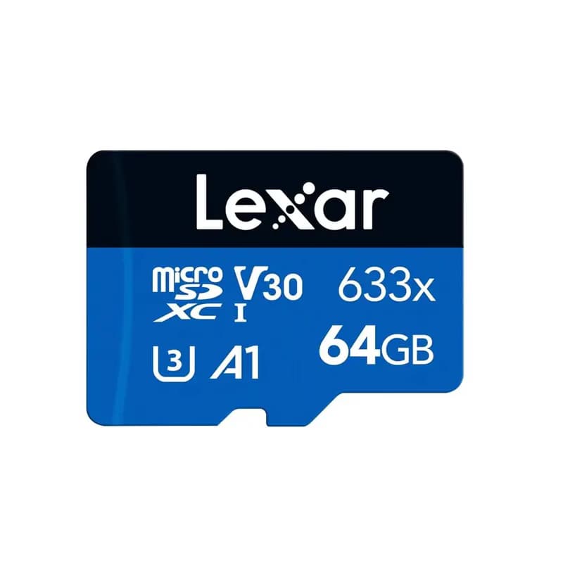 کارت حافظه میکرو اس‌دی لکسار 64 گیگابایت سرعت 100MB/s U3 A1 V30
