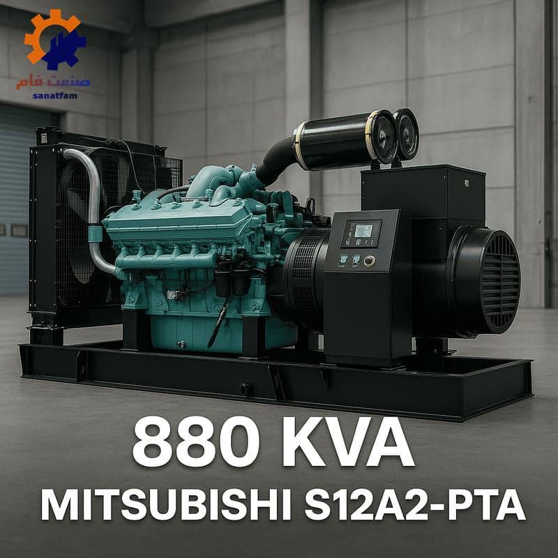 دیزل ژنراتور 880 کاوآ میتسوبیشی مدل S12A2-PTA
