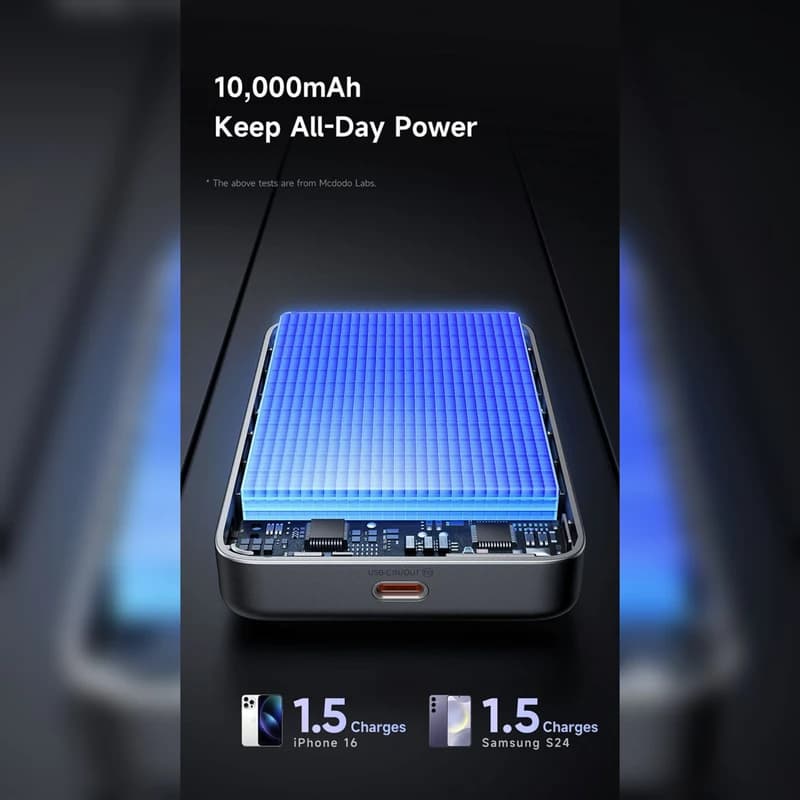 پاوربانک 30 وات مک دودو مدل MC-7811 ظرفیت 10000 میلی آمپر ساعت — تصویر ۹