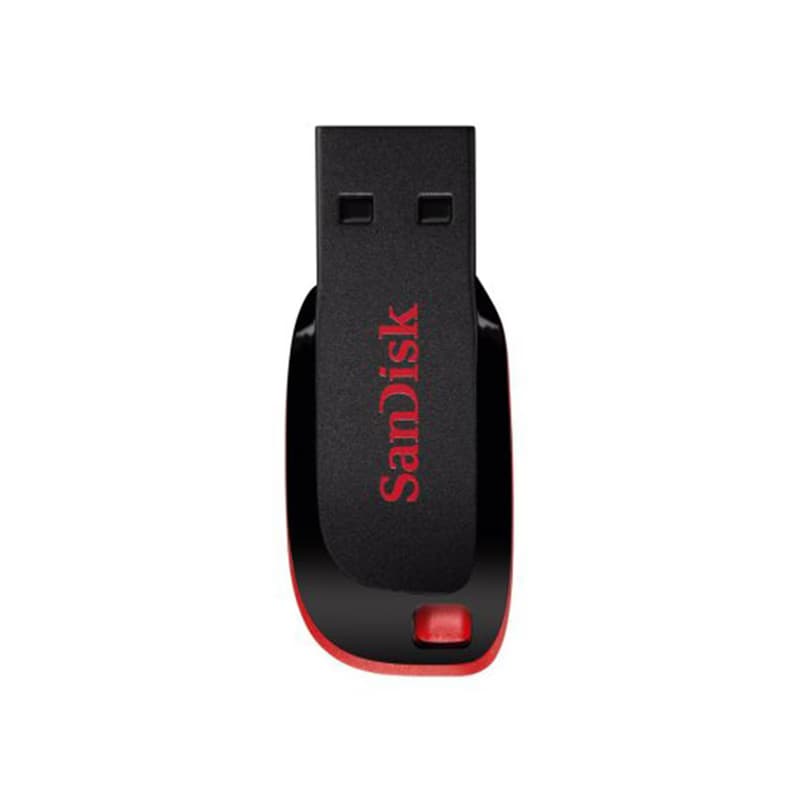 فلش مموری سن دیسک 32 گیگابایت USB2.0 مدل Cruzer Blade (مشکی)