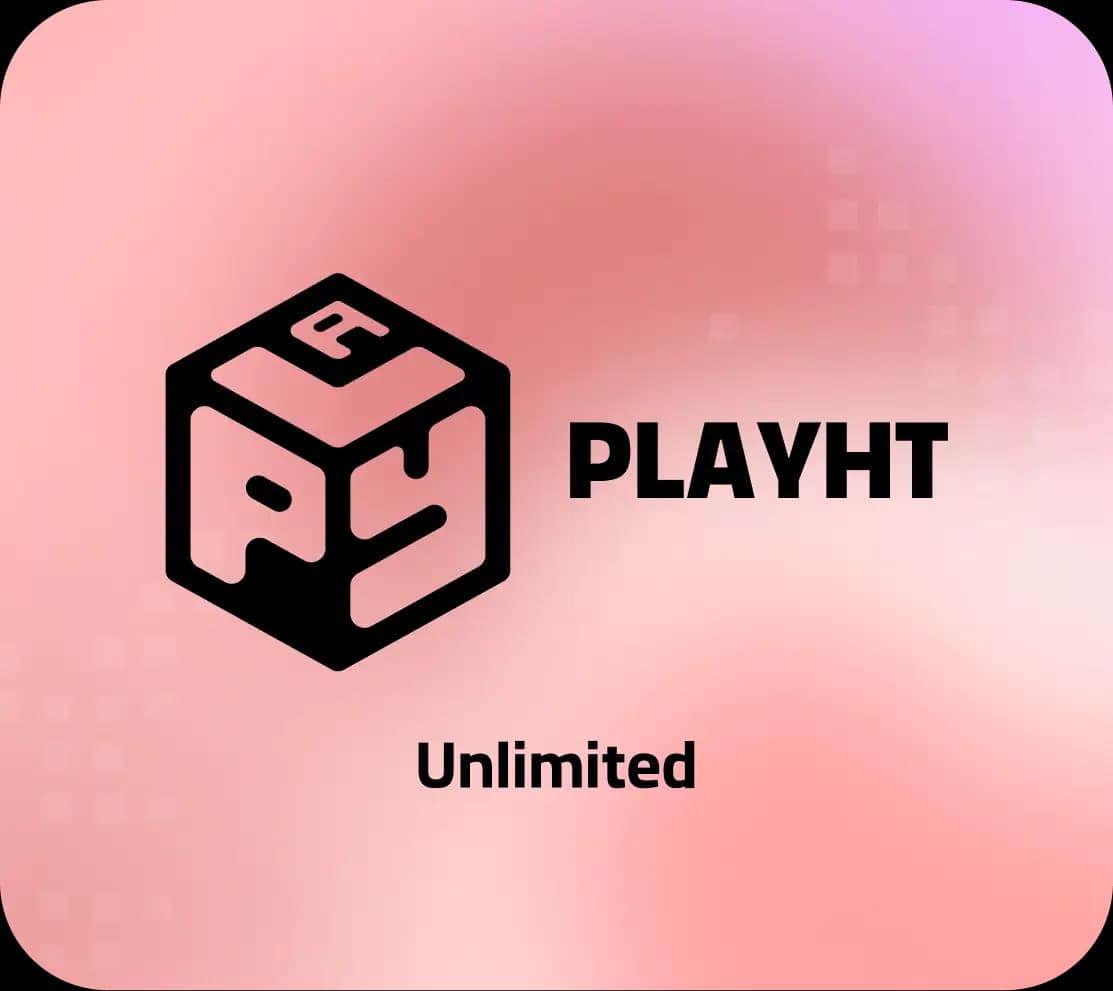 اکانت PlayHT Unlimited