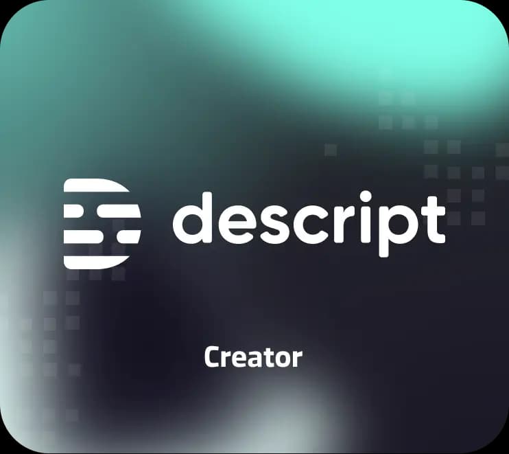 اکانت Descript Creator