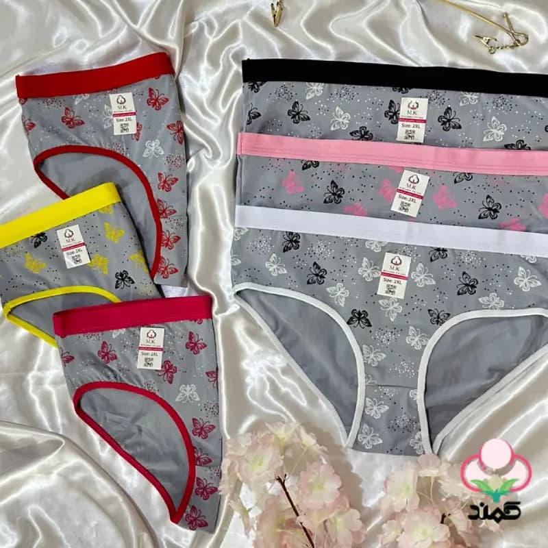 شورت جینی طرح پروانه نخ پنبه ای