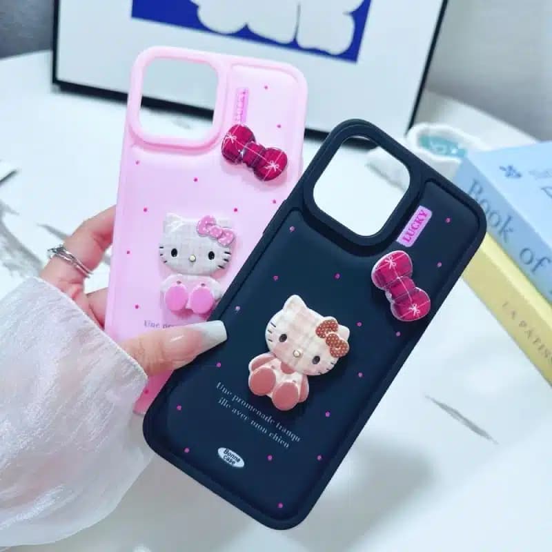 کاور شارک قاب مدل کیتی عروسکی مناسب برای گوشی موبایل اپل Iphone 12 Pro Max — تصویر ۴