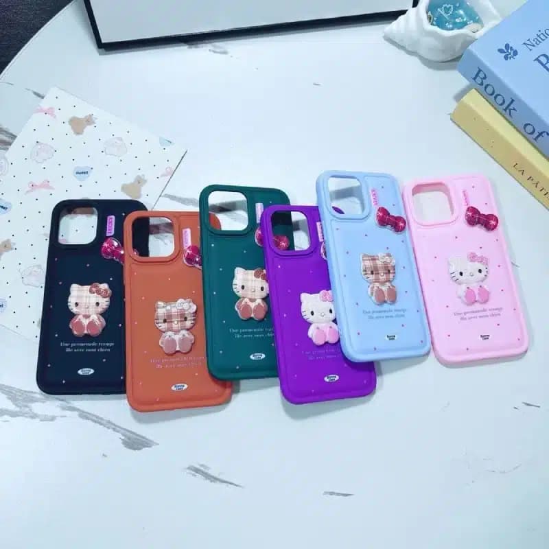کاور شارک قاب مدل کیتی عروسکی مناسب برای گوشی موبایل اپل Iphone 12 / 12 Pro — تصویر ۵