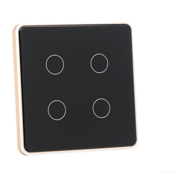 کلید لمسی ۴پل زیگبی فریم فلزی (zigbee)اکولوکس