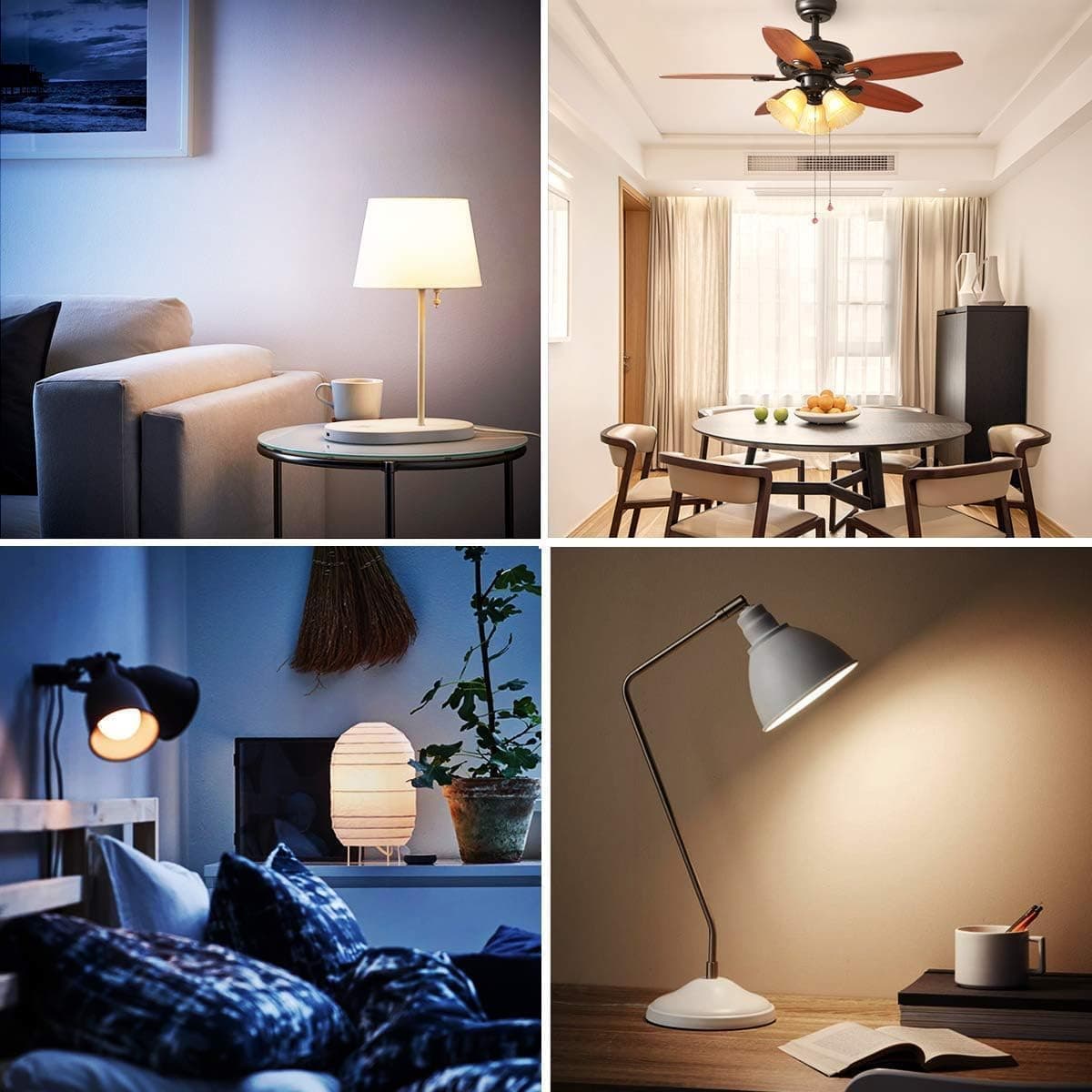 لامپ هوشمند چند رنگ iLC RGB LED – مدل US‑WW‑RGB‑3W‑E26 (بسته ۴ تایی) — تصویر ۶