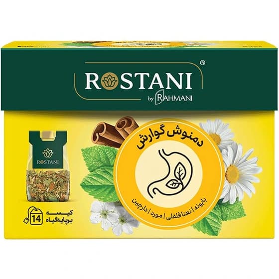 دمنوش گوارش رستنی بسته ۱۴ عددی