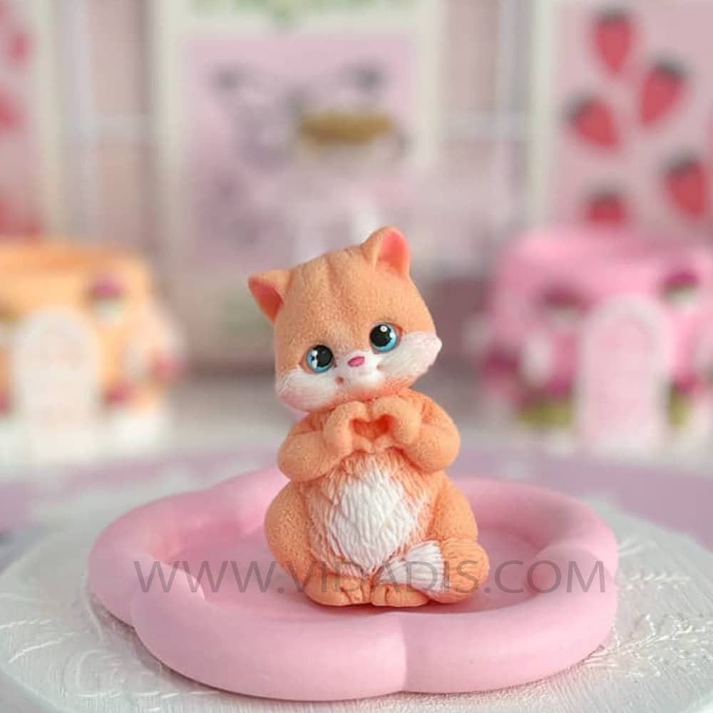 قالب سیلیکونی گربه لاو
