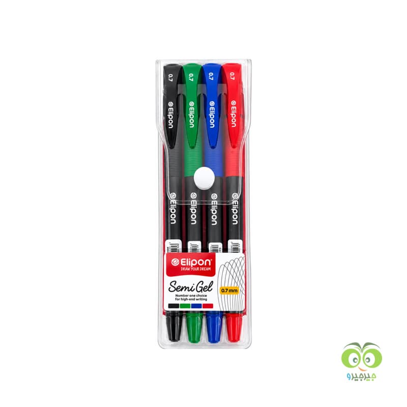 ست 4 رنگ خودکار 0.7 سمی ژل الیپون 8261401