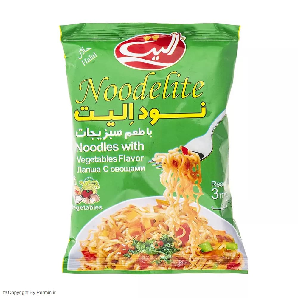 نودل با طعم سبزیجات الیت – 75 گرم — تصویر ۲