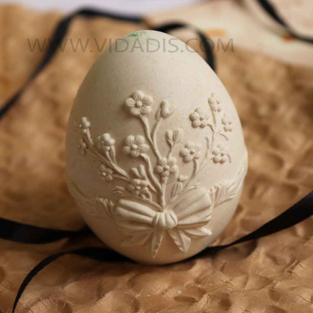 قالب سیلیکونی تخم مرغ طرح دسته گل و پاپیون — تصویر ۴