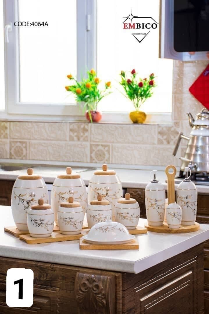 پاسماوری چینی ۱۴ پارچه مدل روکا طرح ماربل