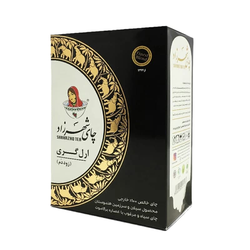 چای سیاه ارل گری زود دم شهرزاد ۴۰۰ گرم