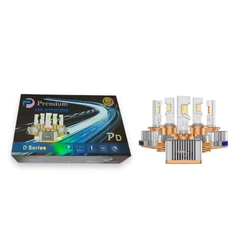 هدلایت LED پایه D3S سری D قرمز — تصویر ۳