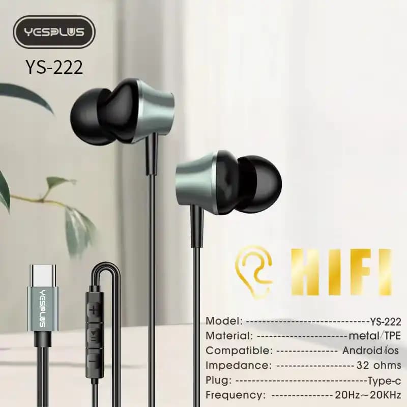 هندزفری سیمی YS-222 — تصویر ۴