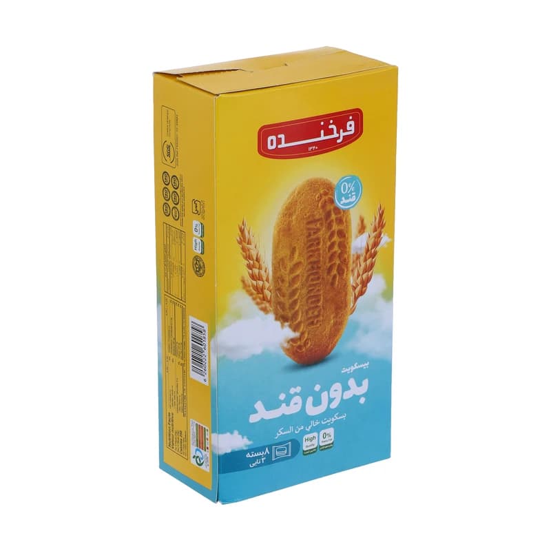 بیسکویت بدون قند فرخنده – بسته 24 عددی