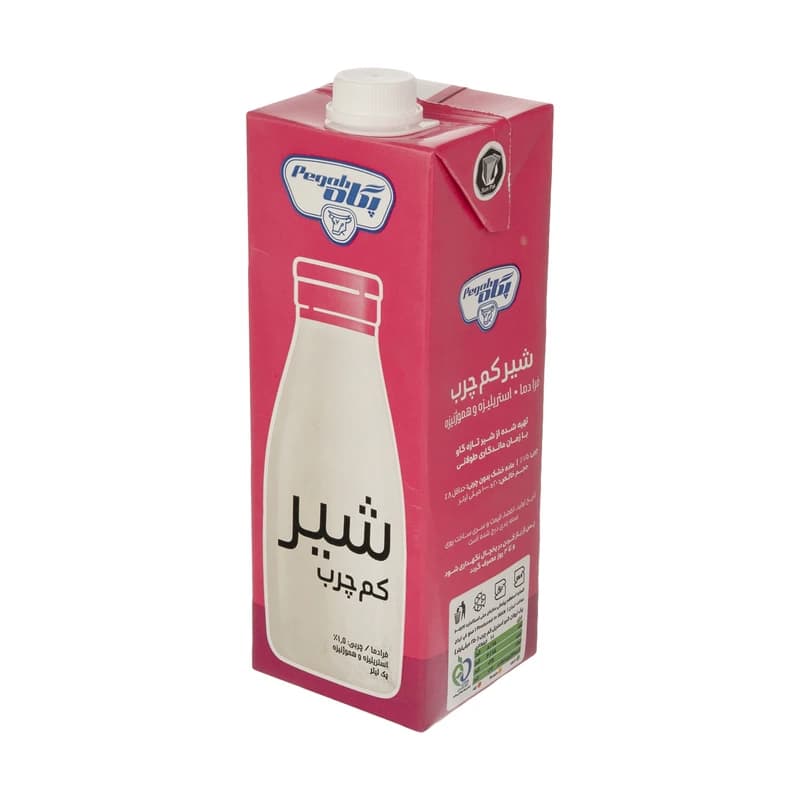 شیر کم چرب پگاه 1 لیتر