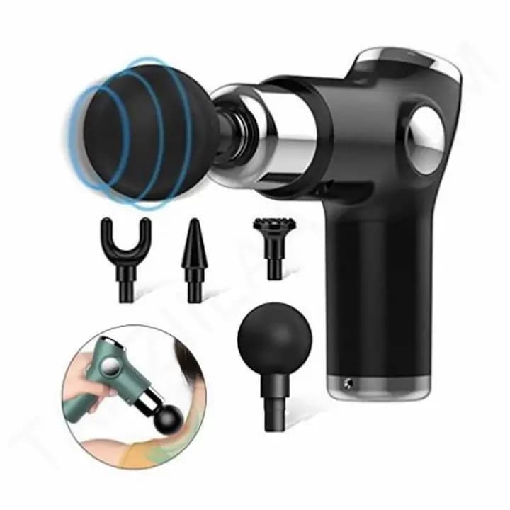 ماساژور تفنگی ارلدام مدل ET-V3 مجهز به 4 نوع سر ماساژ قابل تعویض با قدرت موتور 30 وات