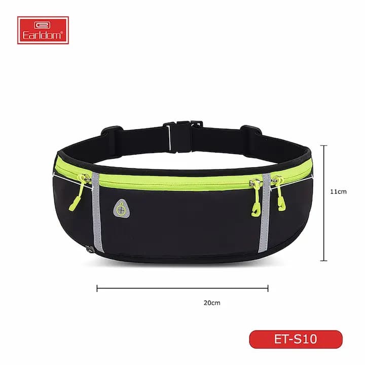 کیف کمری ضدآب ارلدام مدل ET-S10 دارای جایگاه مخصوص قمقمه