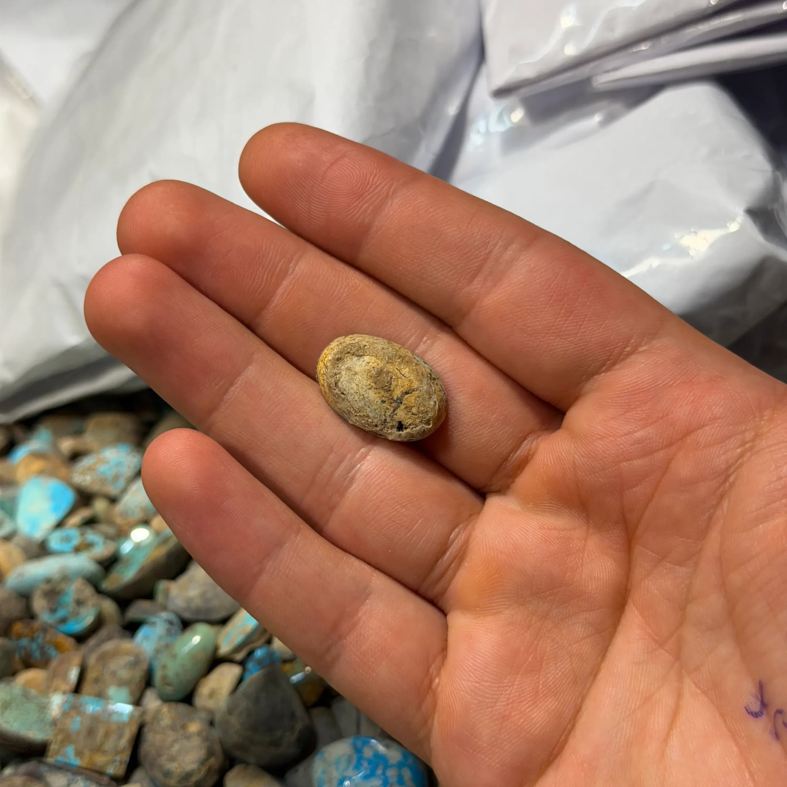سنگ فیروزه اصیل معدن نیشابور کد2341 — تصویر ۲