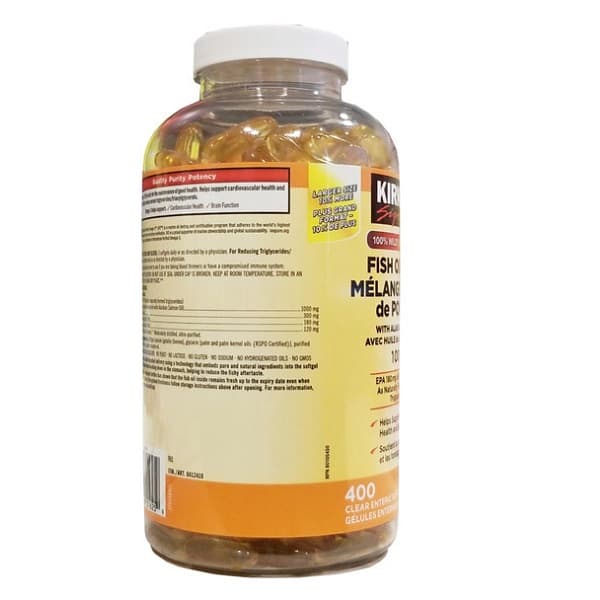 امگا 3 کرکلند 1000 میلی گرم 400 عدد Kirkland Fish oil — تصویر ۲