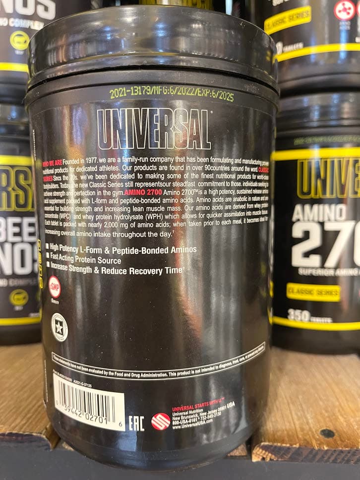 آمینو 2700 یونیورسال اورجینال Universal Nutrition Amino — تصویر ۴