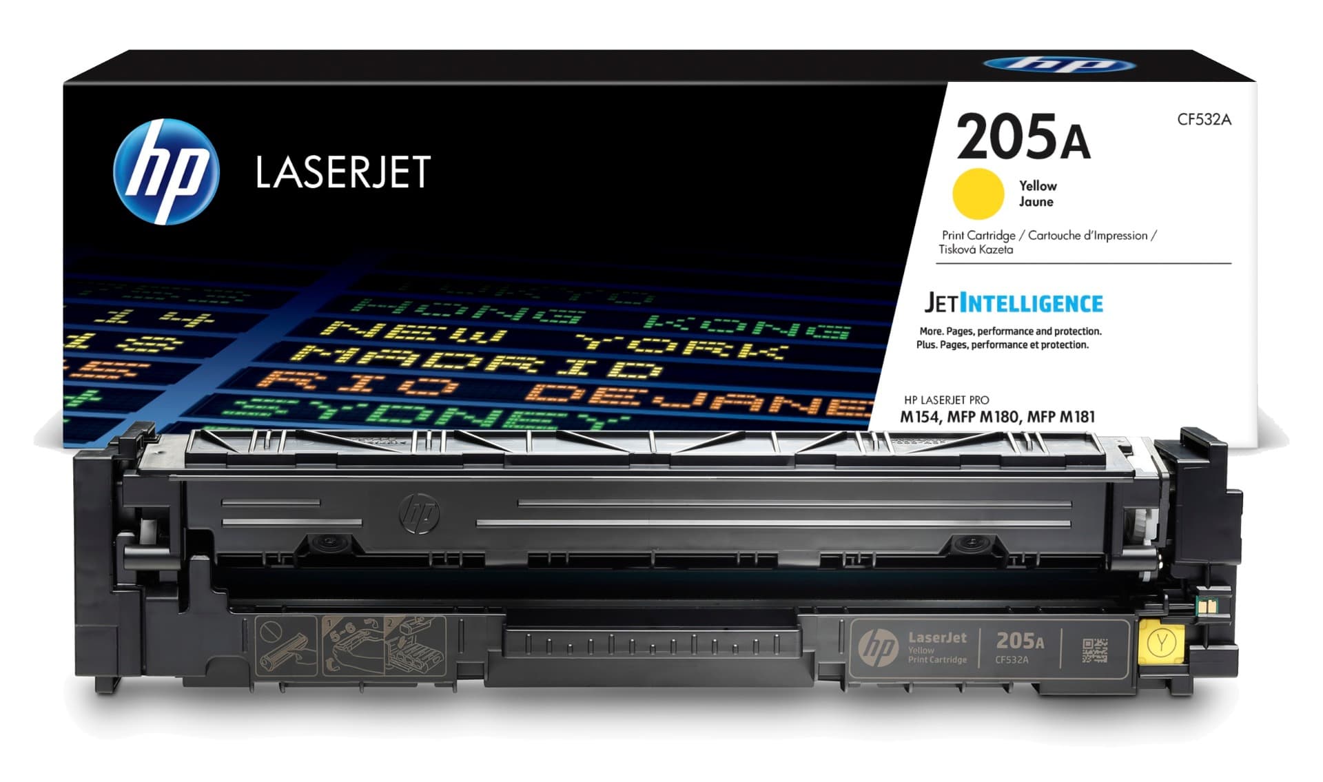 کارتریج لیزری رنگی زرد اچ پی HP 205A