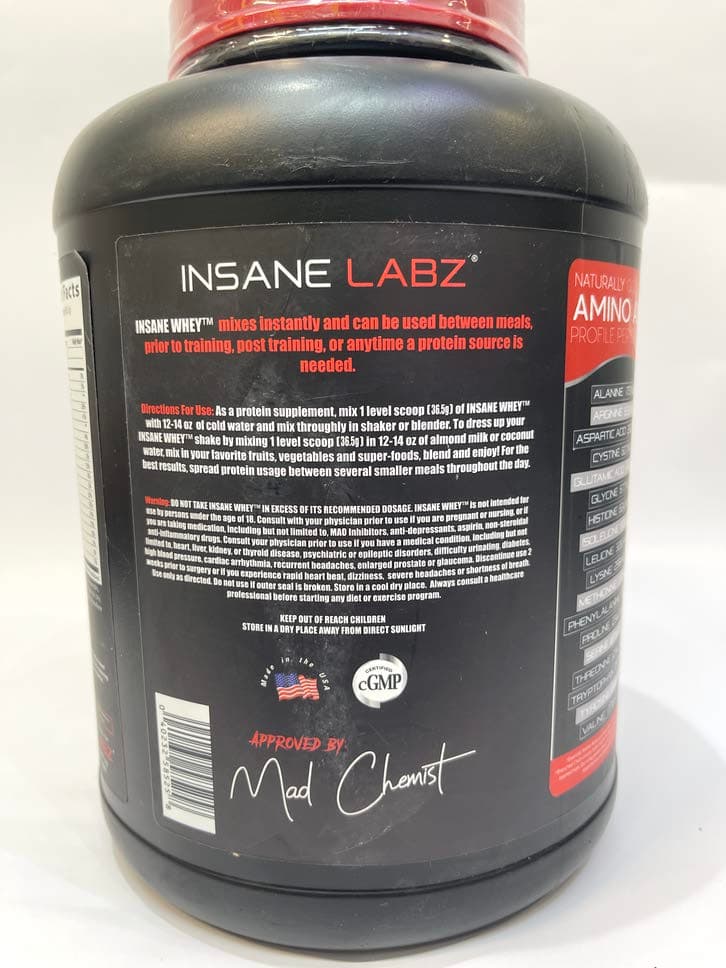 پروتئین وی اینسان لبز Whey protein Insane Labz — تصویر ۵