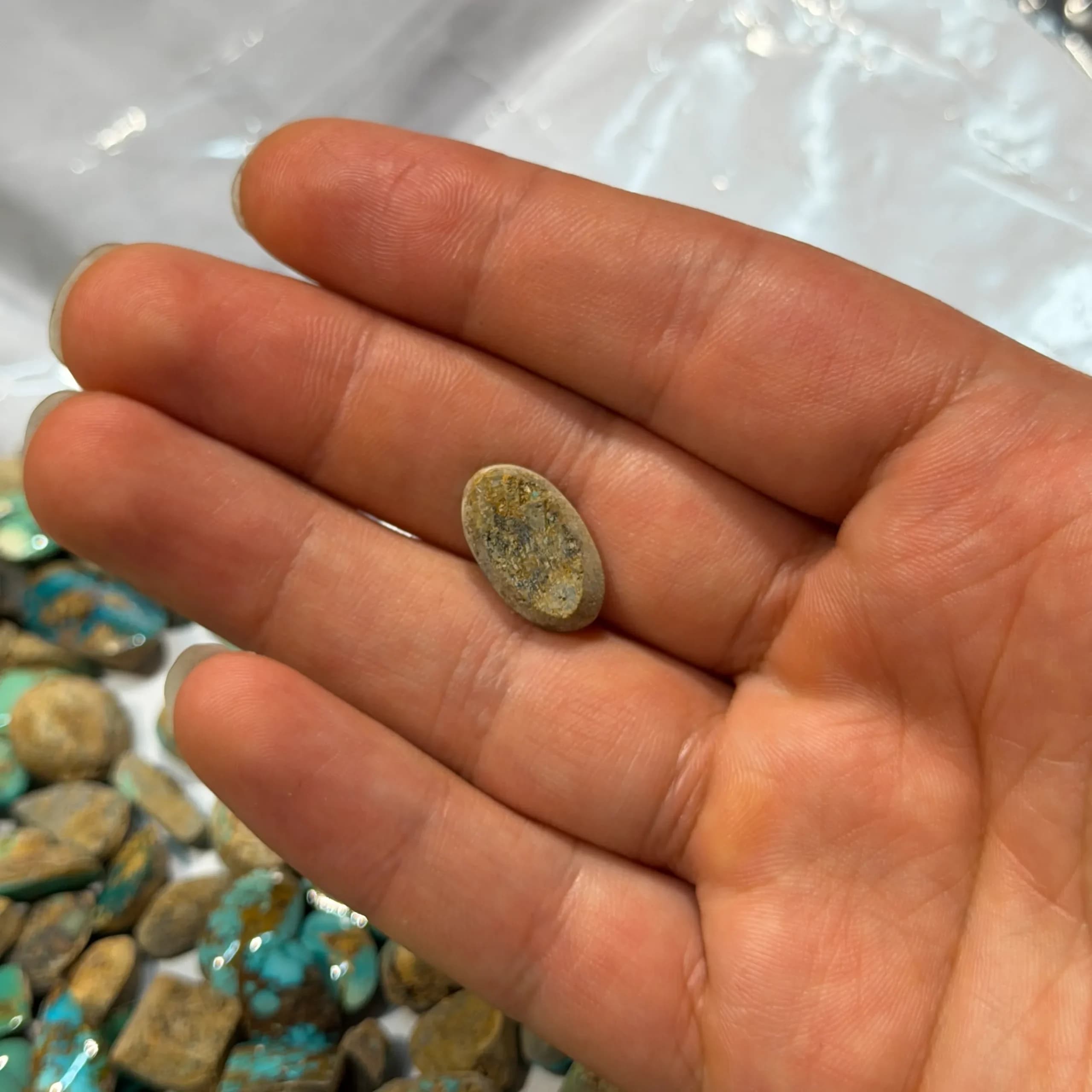 سنگ فیروزه طبیعی مناسب انگشتر کد2294 — تصویر ۲