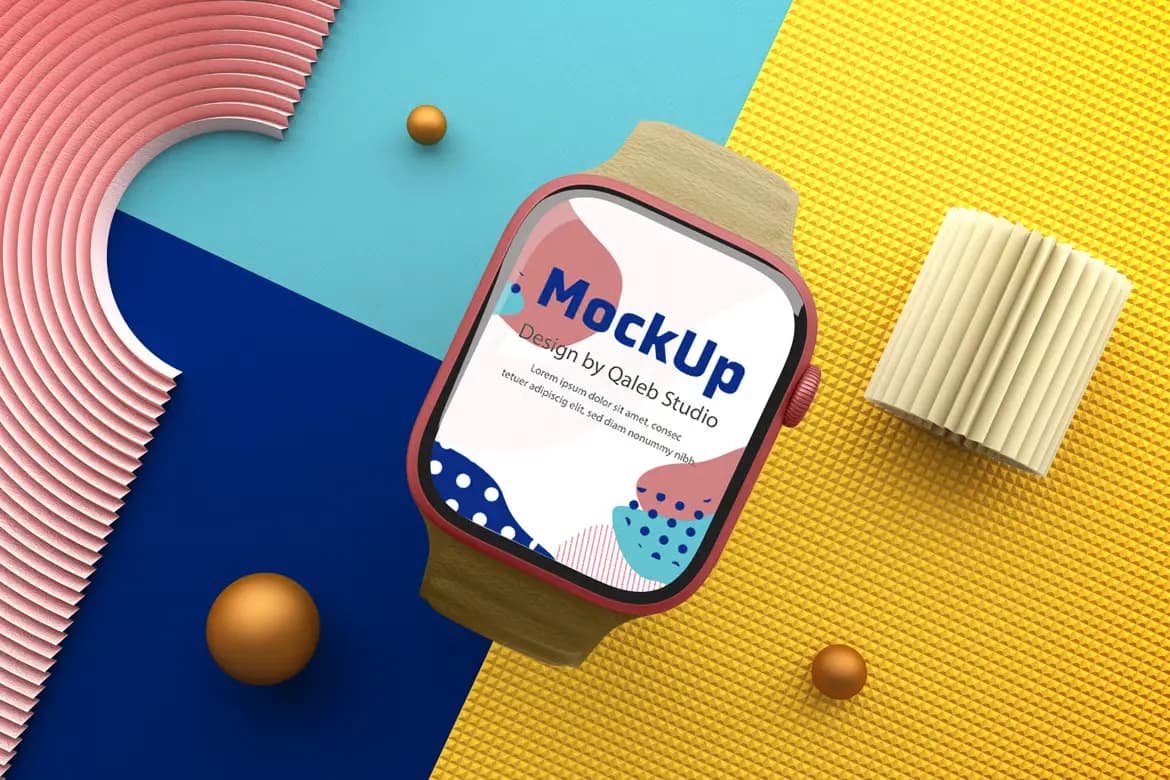 موکاپ اپل واچ نمای بالا — تصویر ۴