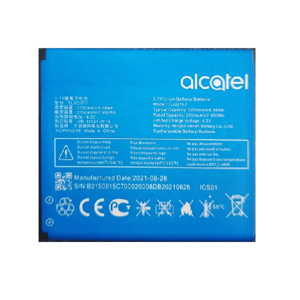 باتری لیتیومی مدل TLi021F7 ظرفیت 2200mAh مناسب اکثر مودم های alcatel — تصویر ۳