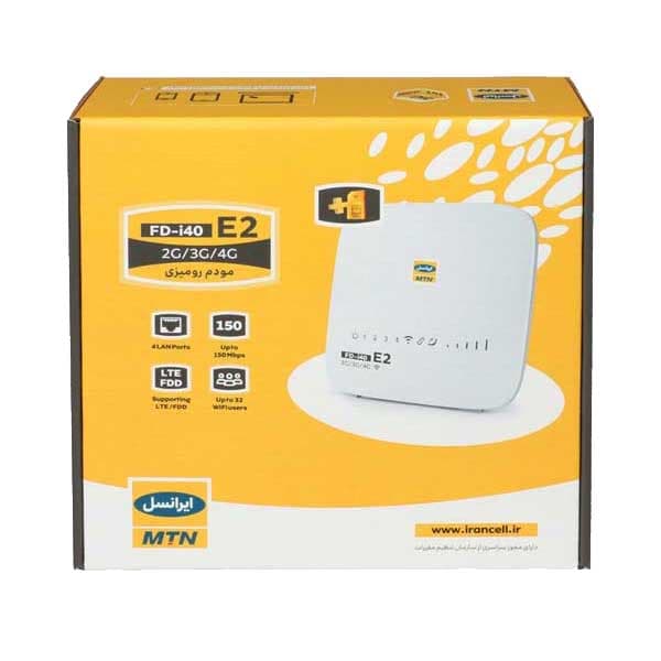 مودم سیم کارتی آنلاک 4G رومیزی CAT4 ایرانسل مدل IRANCELL FD-i40 E2 — تصویر ۴