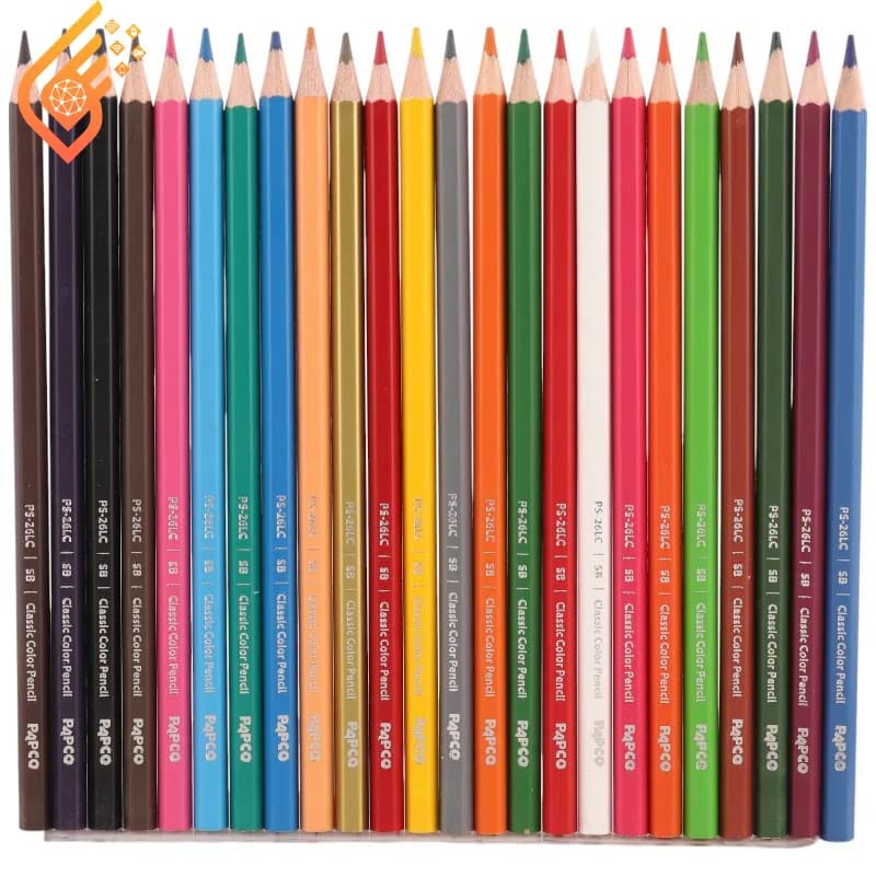مداد رنگی 24 رنگ پاپکو مدل Papco PS-26LCB2402 — تصویر ۲