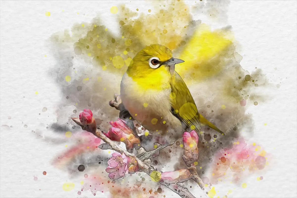افکت عکس نقاشی آبرنگی