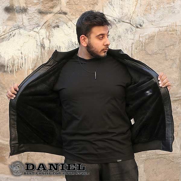 کاپشن چرم سایز بزرگ6573 — تصویر ۵