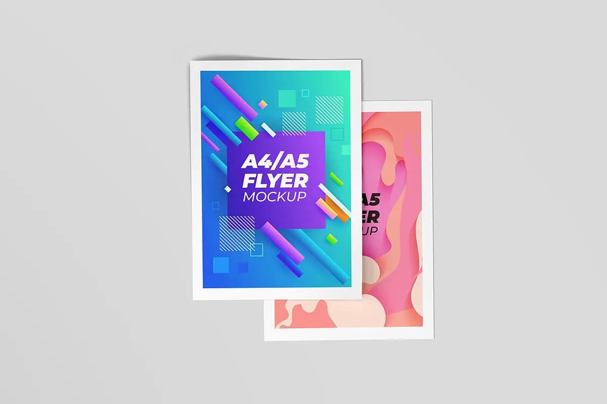 موکاپ تراکت A4 / A5 — تصویر ۶