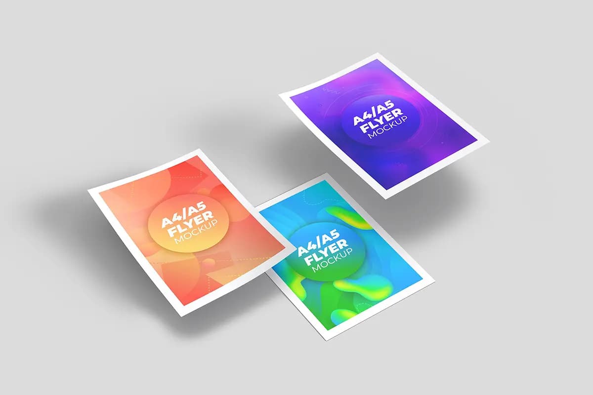 موکاپ تراکت A4 / A5 — تصویر ۸