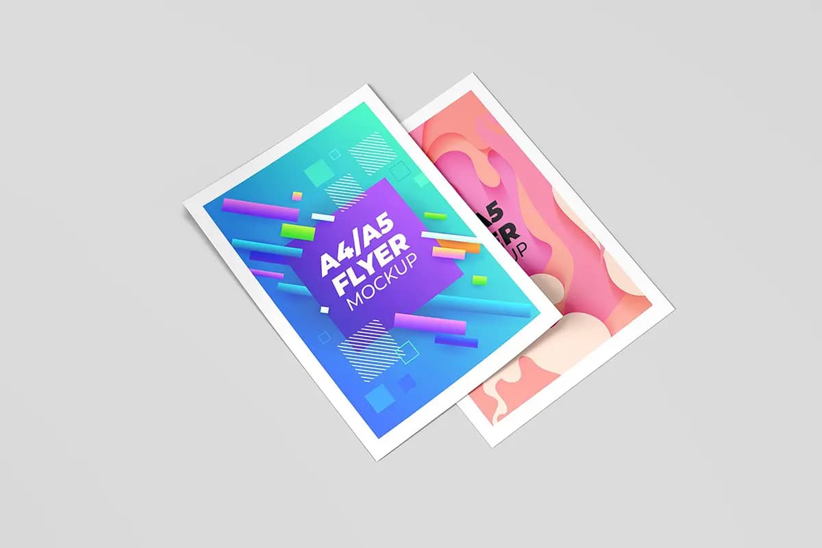 موکاپ تراکت A4 / A5 — تصویر ۵