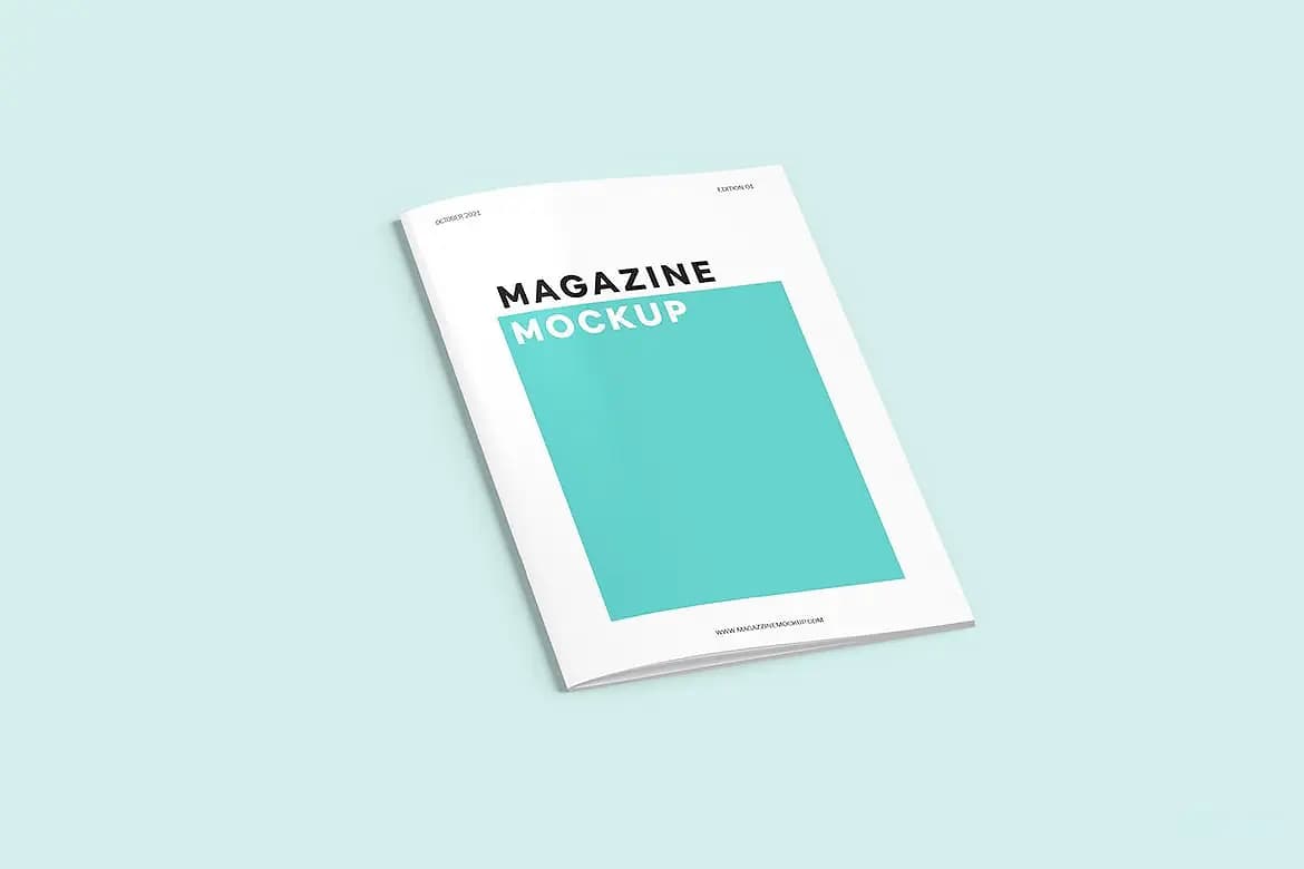 موکاپ مجله سایز US Letter – 4 فایل — تصویر ۴