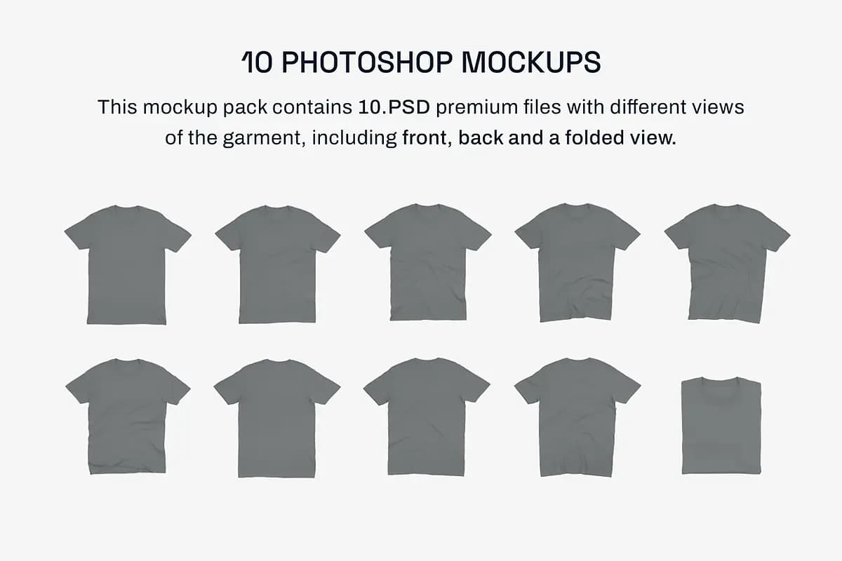 موکاپ تی‌شرت Gildan — تصویر ۲